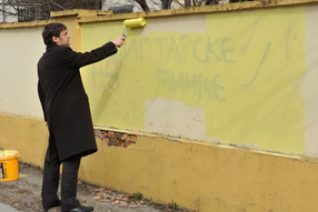  Jovanović prekrečio još jedan grafit mržnje