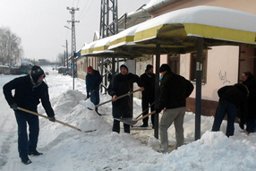  Omladinci čistili sneg u Subotici